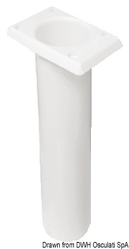 Portacanne polipr. quadrato UV stab. bianco 230 mm