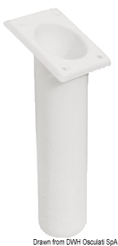 Portacanne polipr. quadrato UV stab. bianco 240 mm