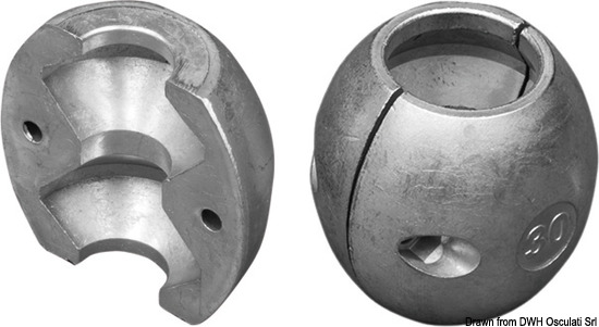 Anodo oliva asse mm 22 (7/8")