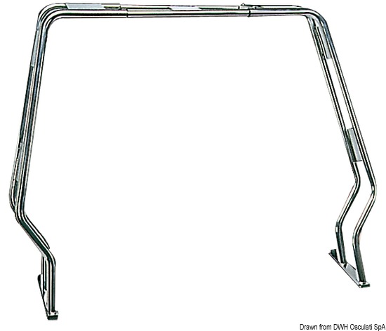 Roll bar inox abbattibile