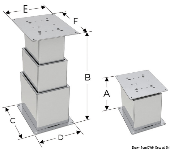 Gamba Square 3 stadi 12V