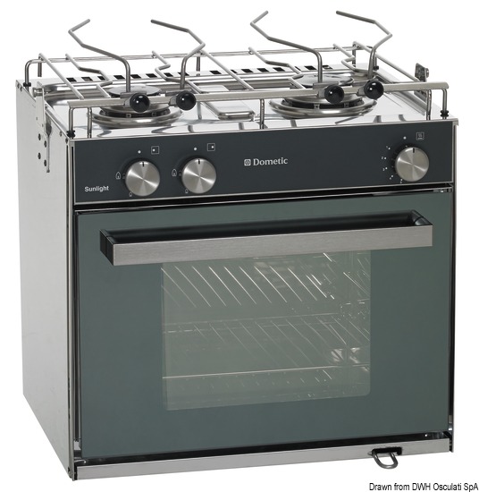 Cucina con forno a gas Smev Sunlight Slim 2 fuochi