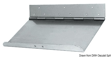 Coppia lame flap inox cm 105x23