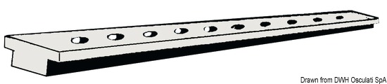 Rotaia lega leggera 32x6 mm 2 m