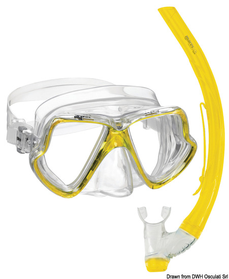 Set maschera e boccaglio PVC bambino