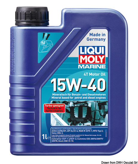 Marine 4T Motor Oil 15W-40 - 1 L