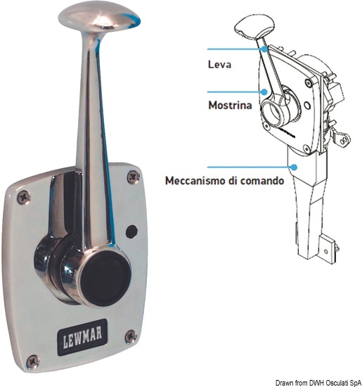 Controllo motore Lewmar leva singola