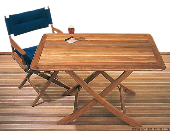 Tavolo teak 118x70 cm