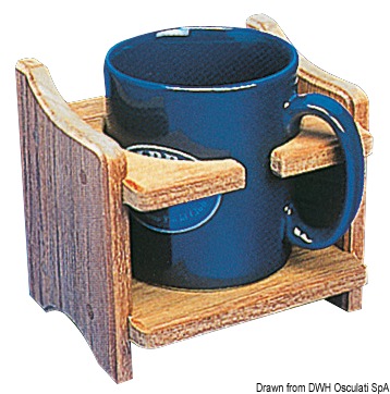 Porta tazza o lattina teak