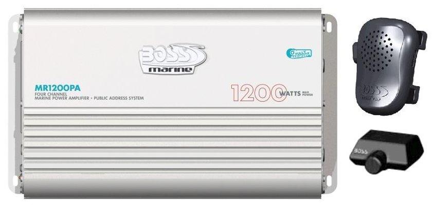 Boss Marine MR1200PA, Amplificatore 300W x 4