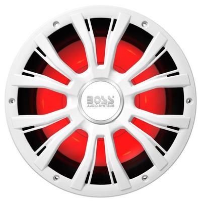 Boss Marine MRGB10W Subwoofer singolo 800W, Bianc