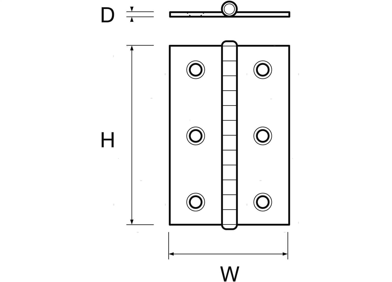 CERNIERA LIBRO 75X50MM INOX (2)