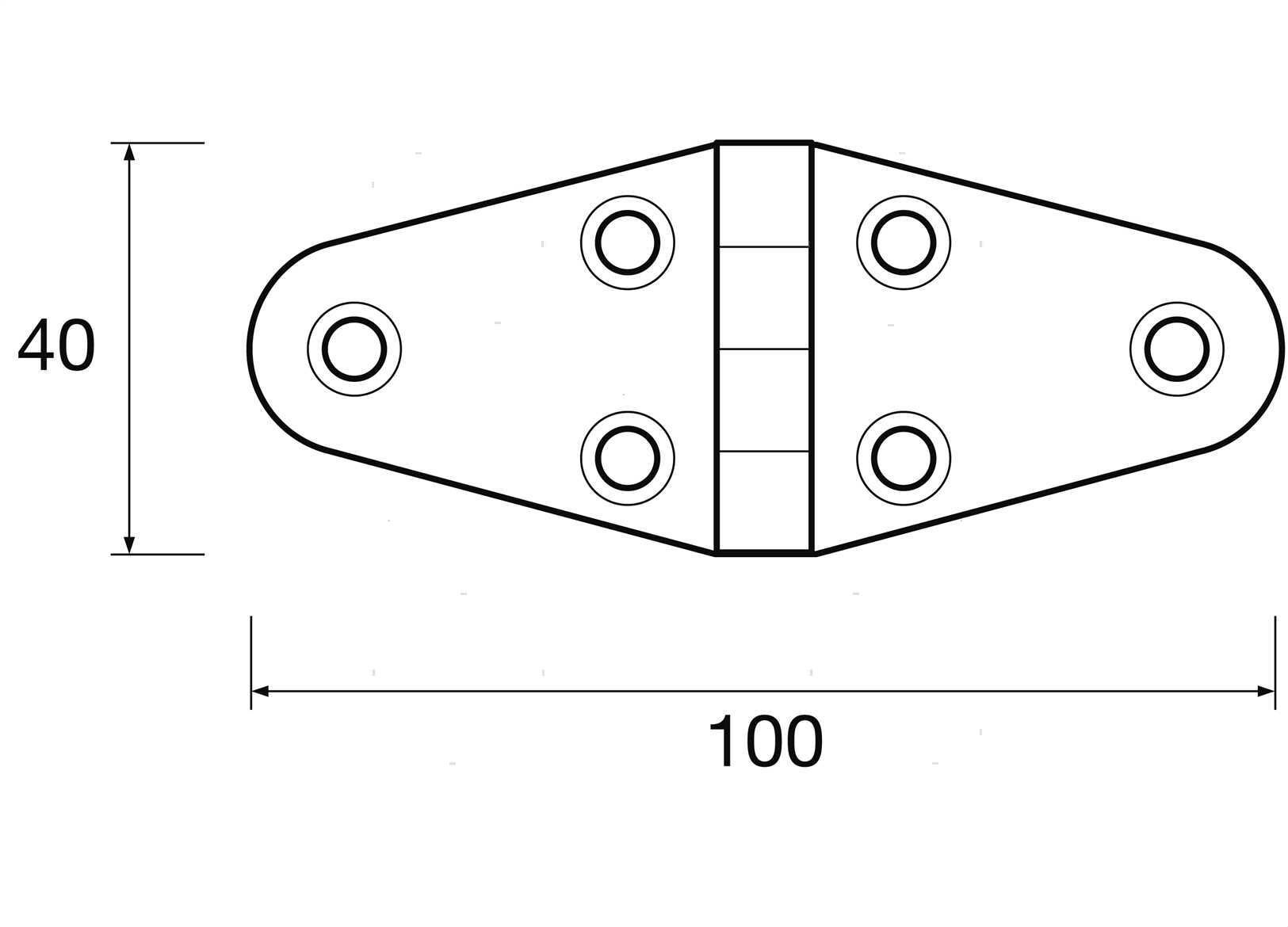 CERNIERA WING 40X100MM PL NERA (4)