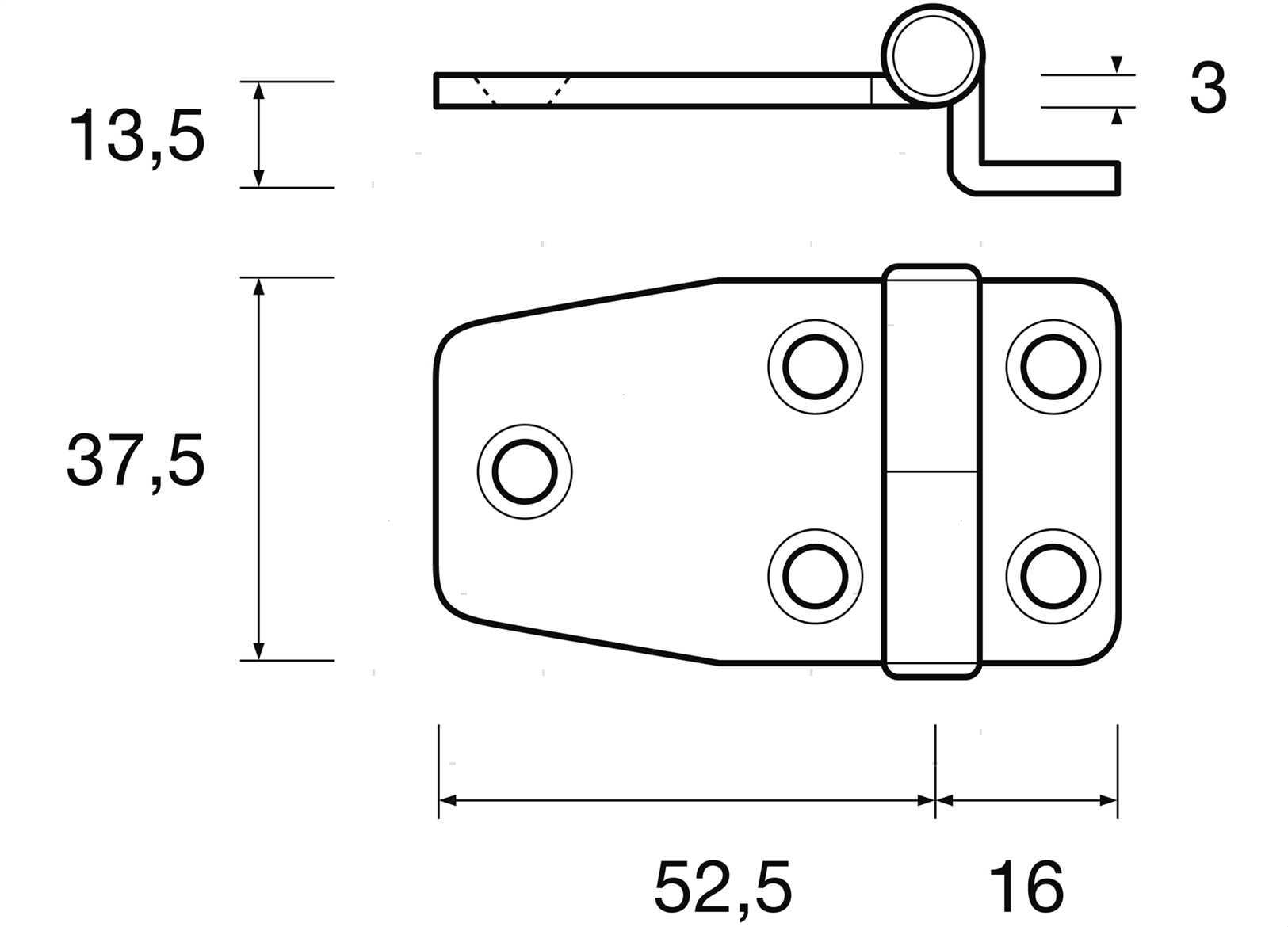 CERNIERA ROBUSTA OFFSET 37X16/52MM INOX (2)