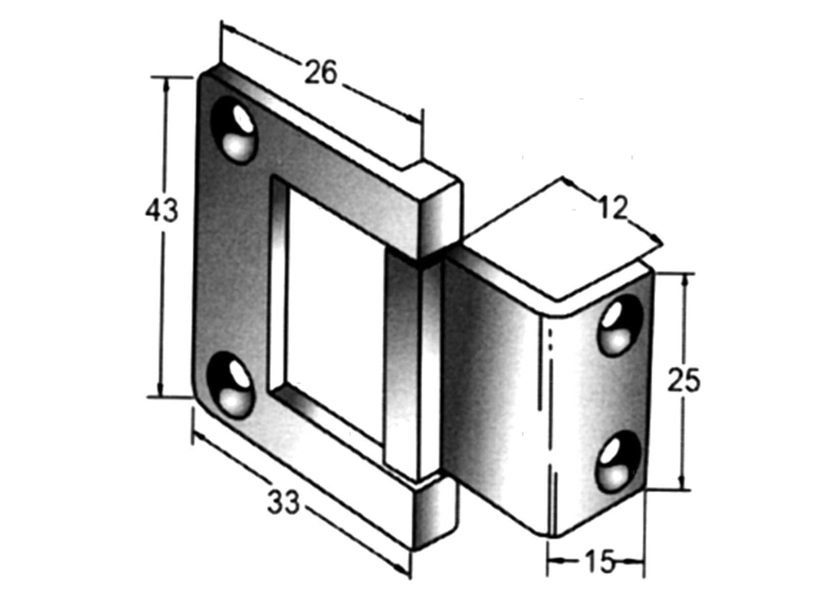 CERNIERA ECC PORTELLI 43X33MM INOX (3)