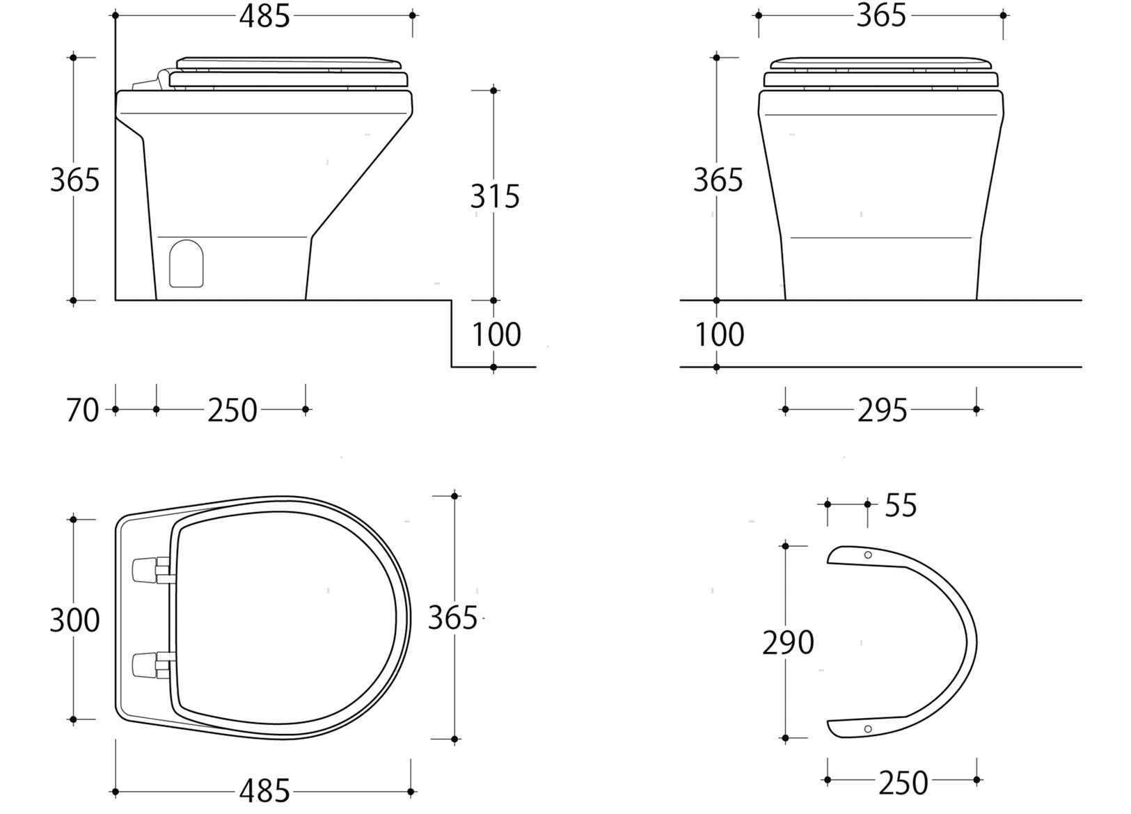 TOILET COMPASS LOW ECO PANEL 12V (2)