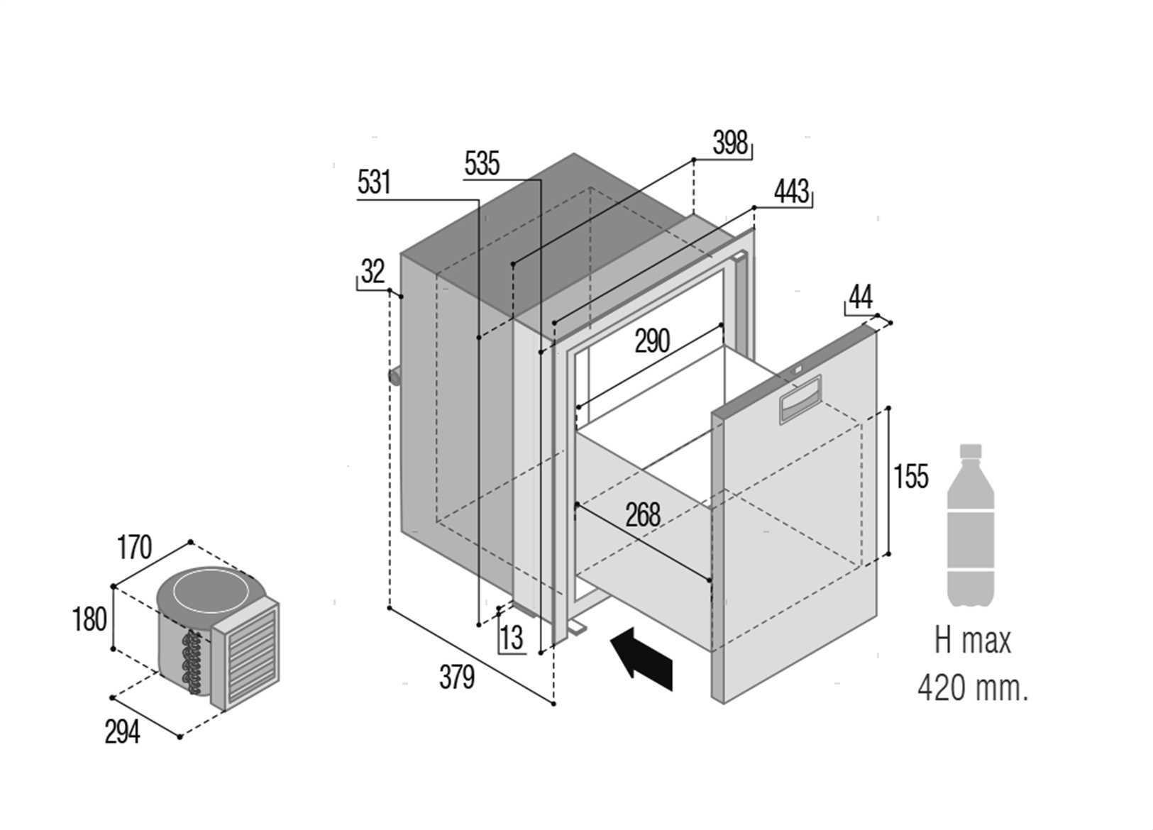 FRIGO VF DW35RFX A CASSETTO (4)