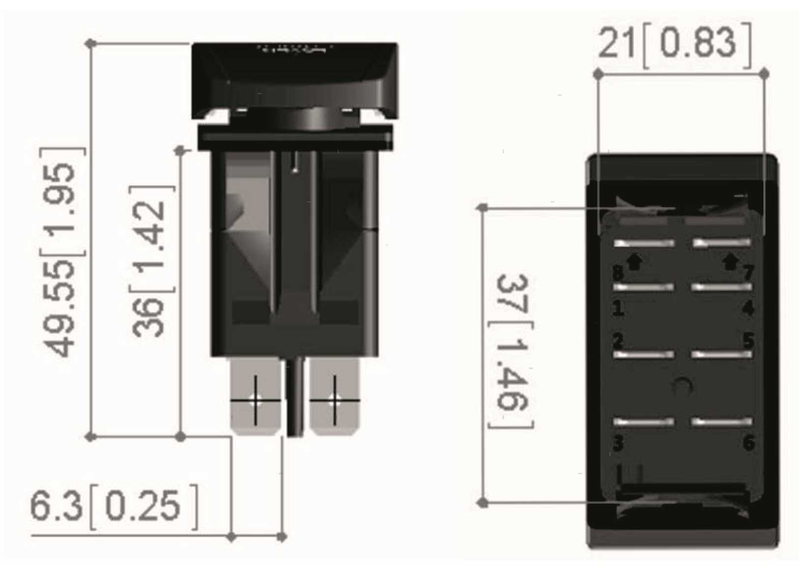 INTERRUTTORE ON-OFF-ON WINDSHIELD WIPER (3)