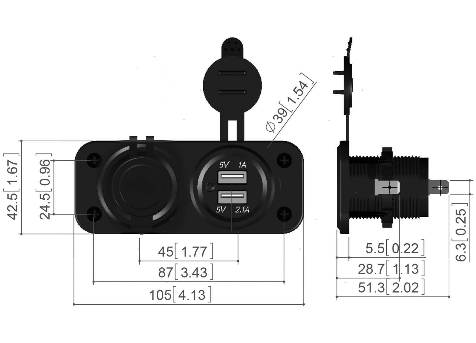 PRESA DUAL USB+CIGAR (3)