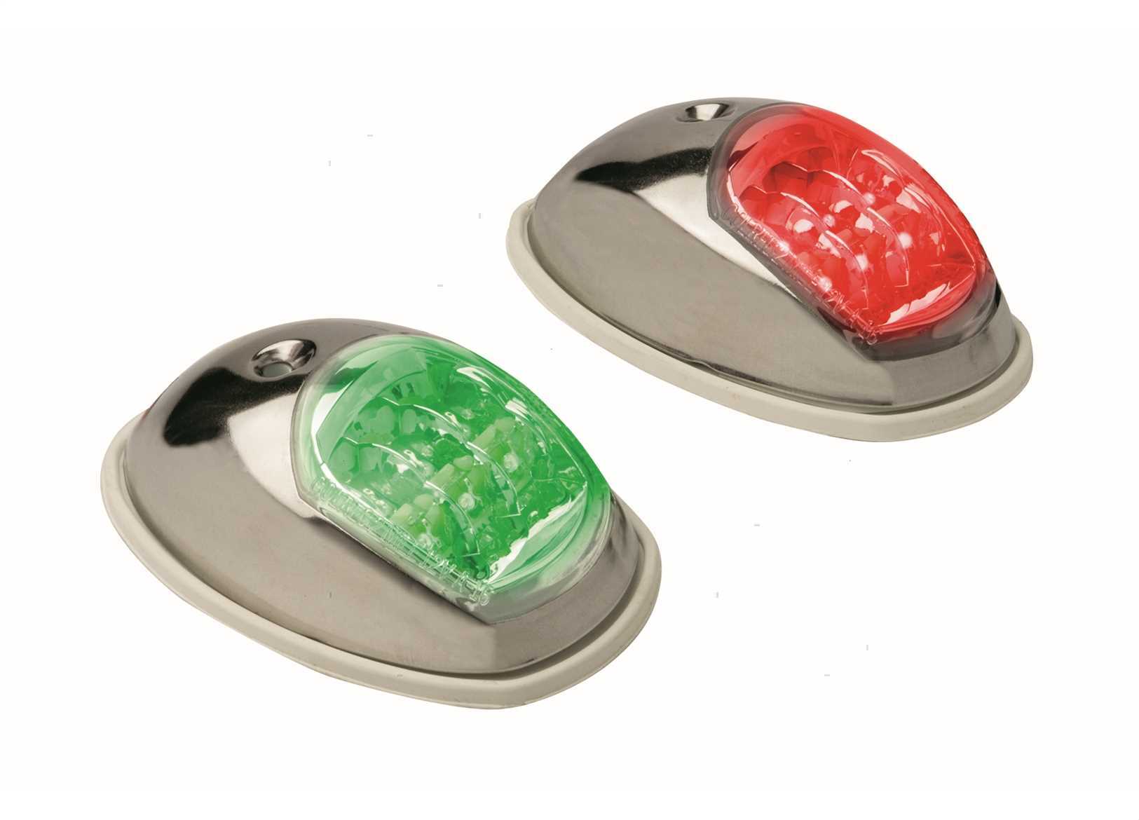 FANALI COLREG ROSSO+VERDE INOX