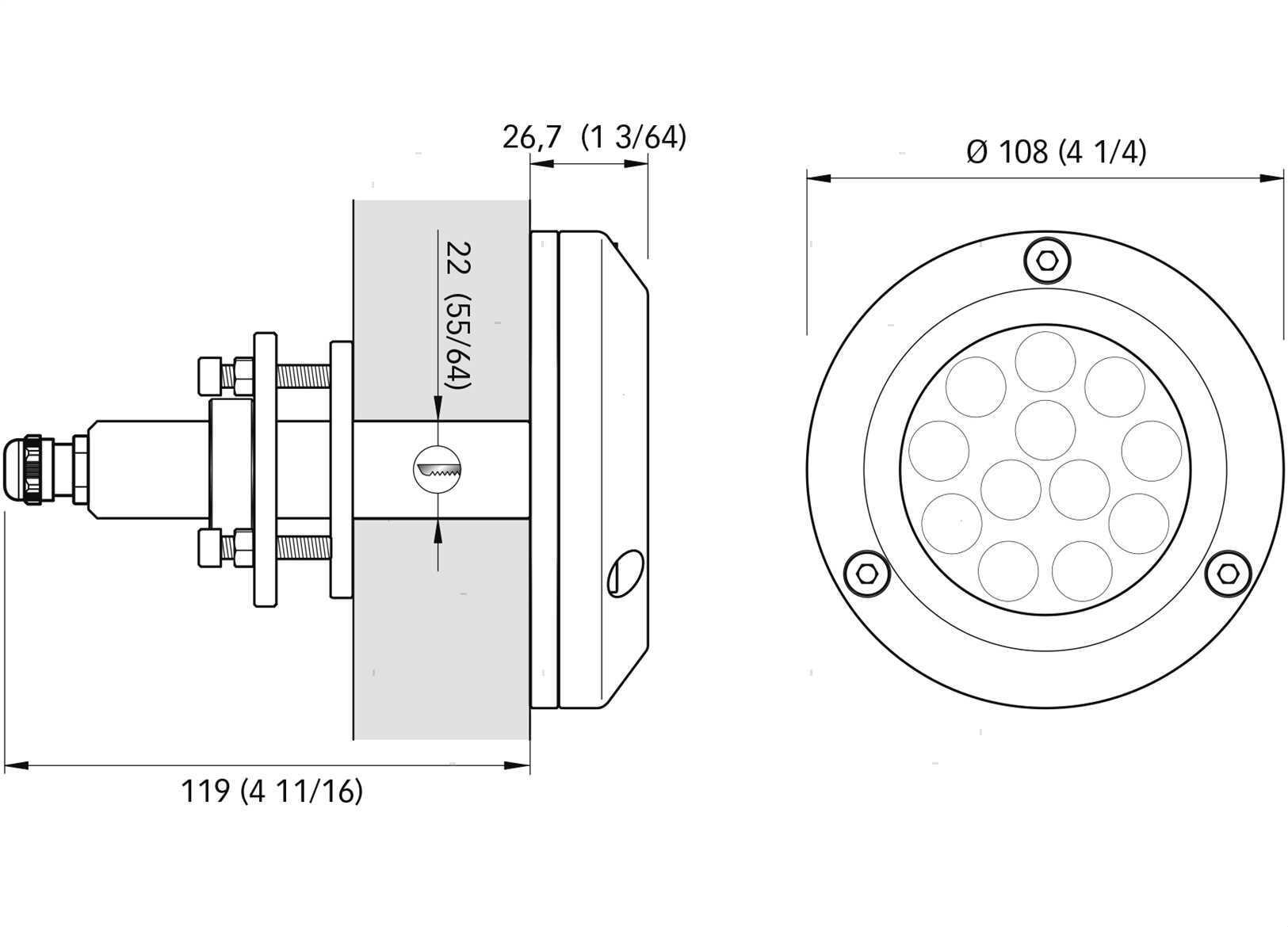 FARO QUICK CHALLENGER 24LED BIANCO (5)