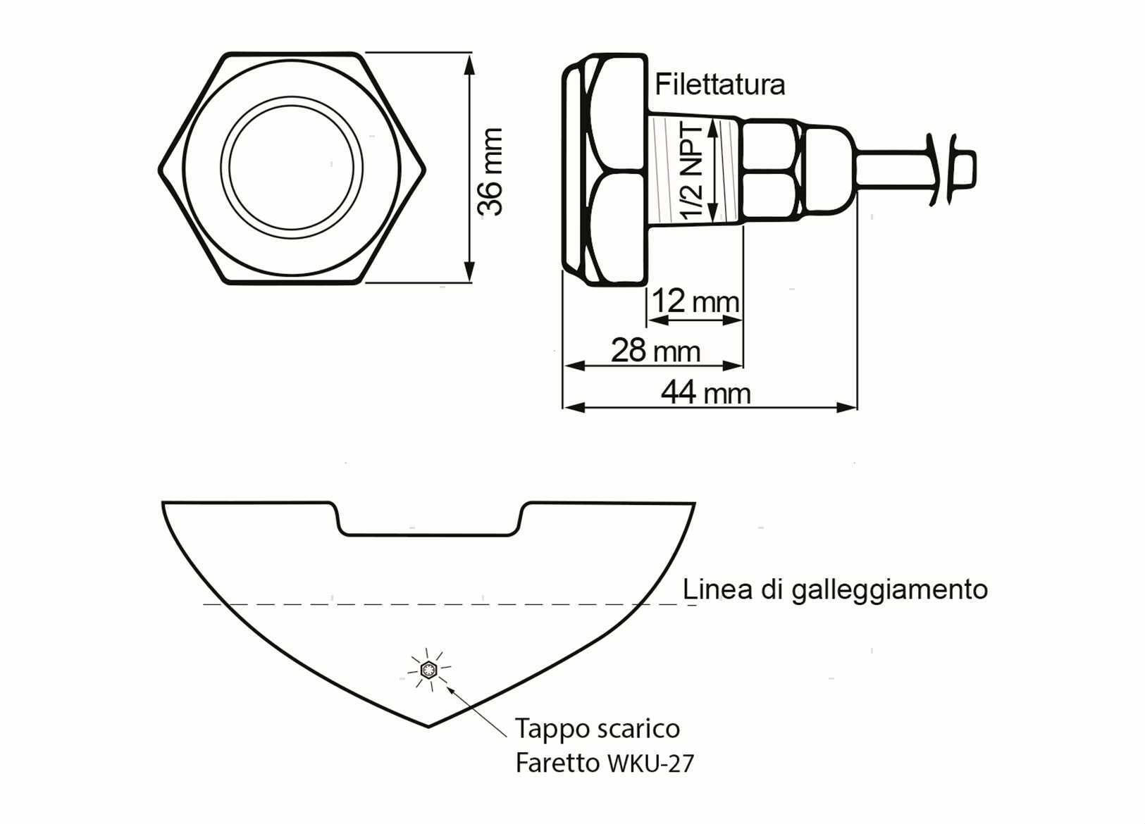 FARO SUB DRAIN PLUG LED BIANCO (4)