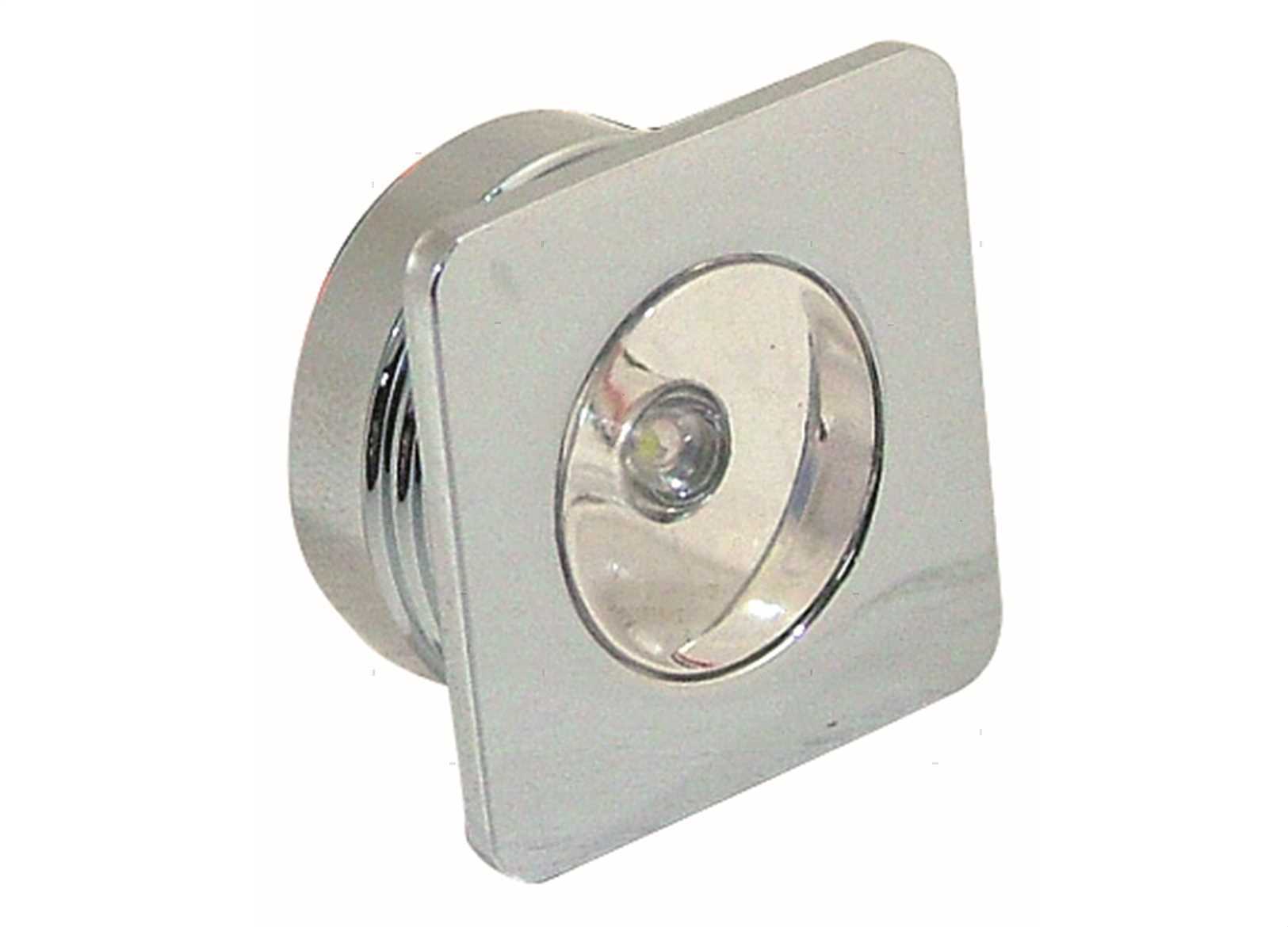 LUCE CORTESIA FLUSH CHROME QUADRA 12V (2)