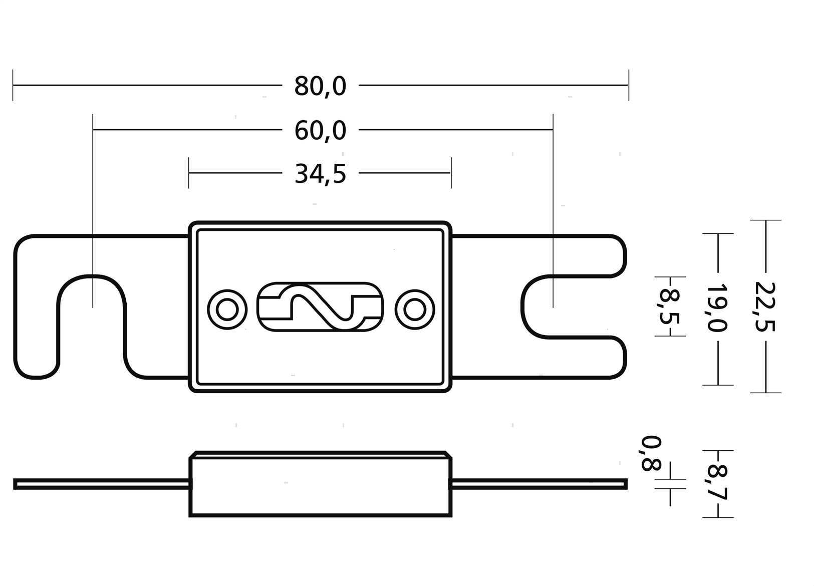 FUSIBILE ANL-C 60A (2)