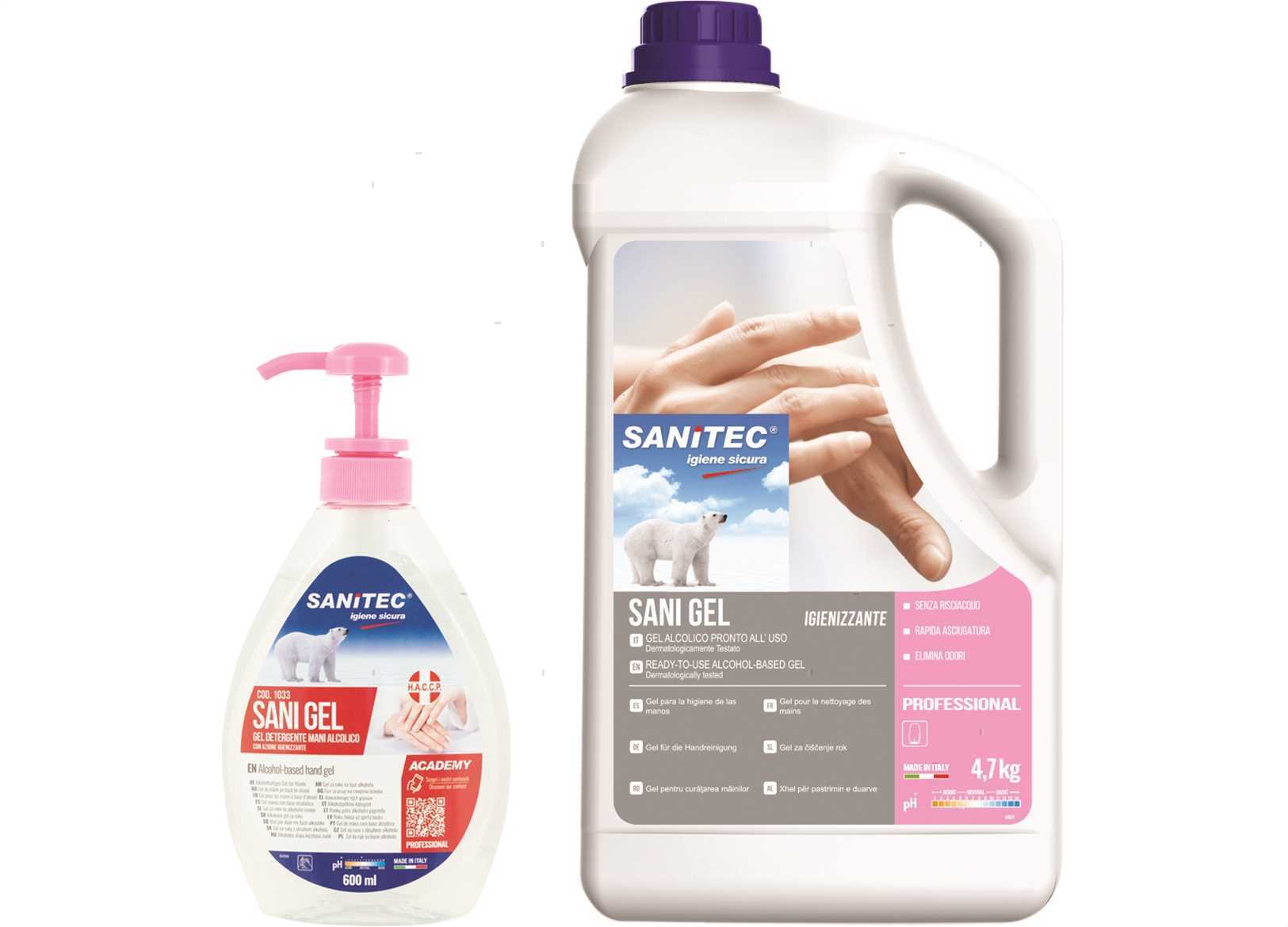 GEL IGIENIZZANTE MANI SANITEC 600ML (1)