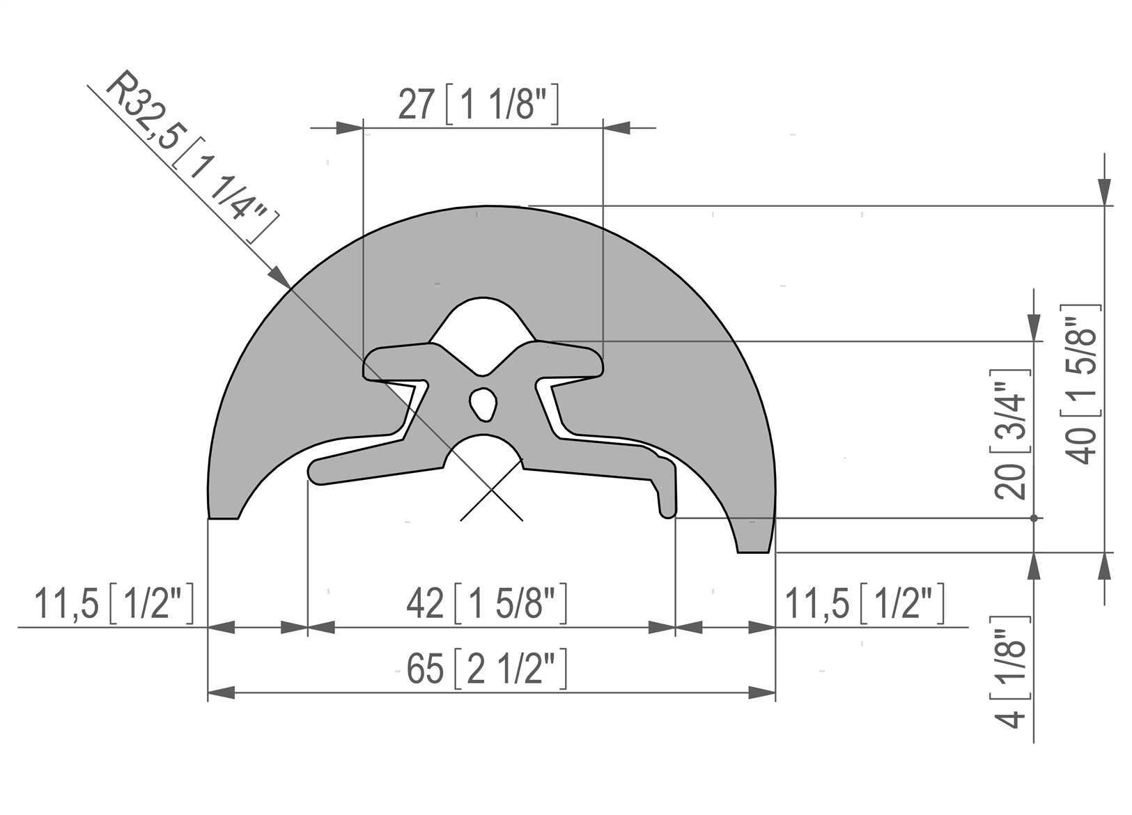 SUPPORTO PROFILO RADIAL 40 2M (12)