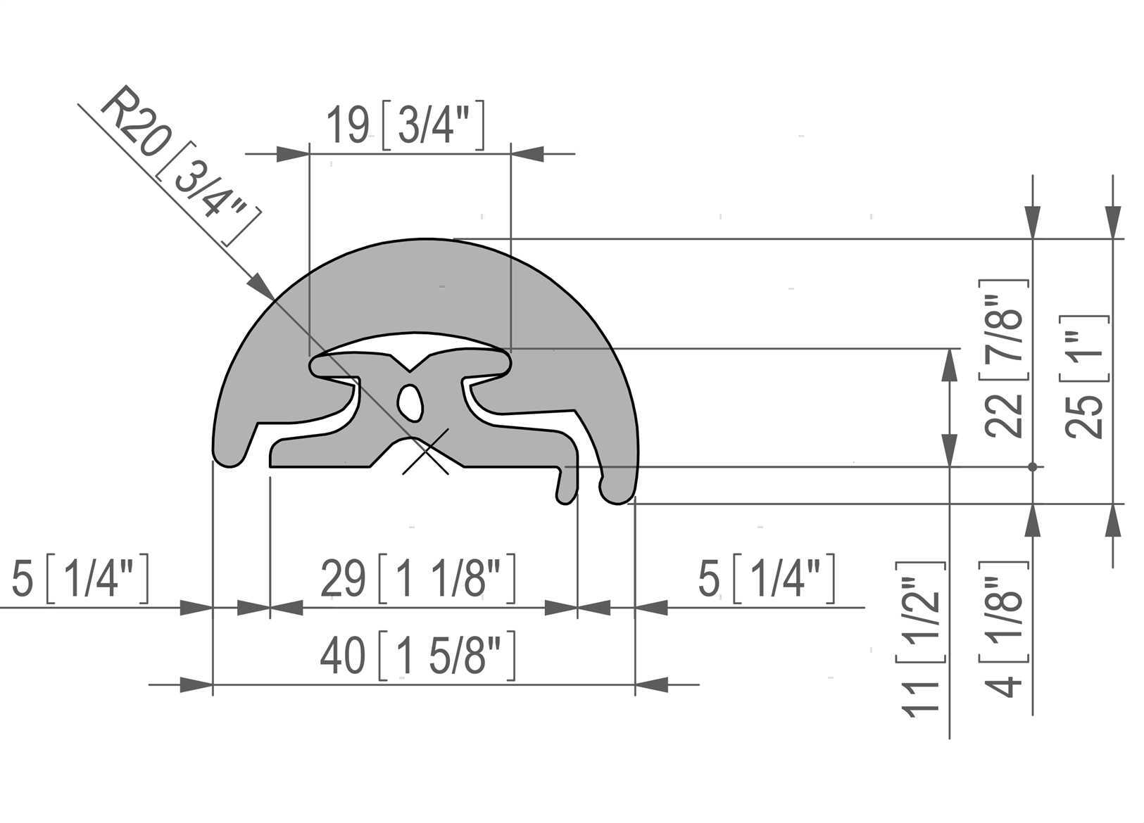 PROFILO PARABORDO RAD 30 BIANCO 16M (10)