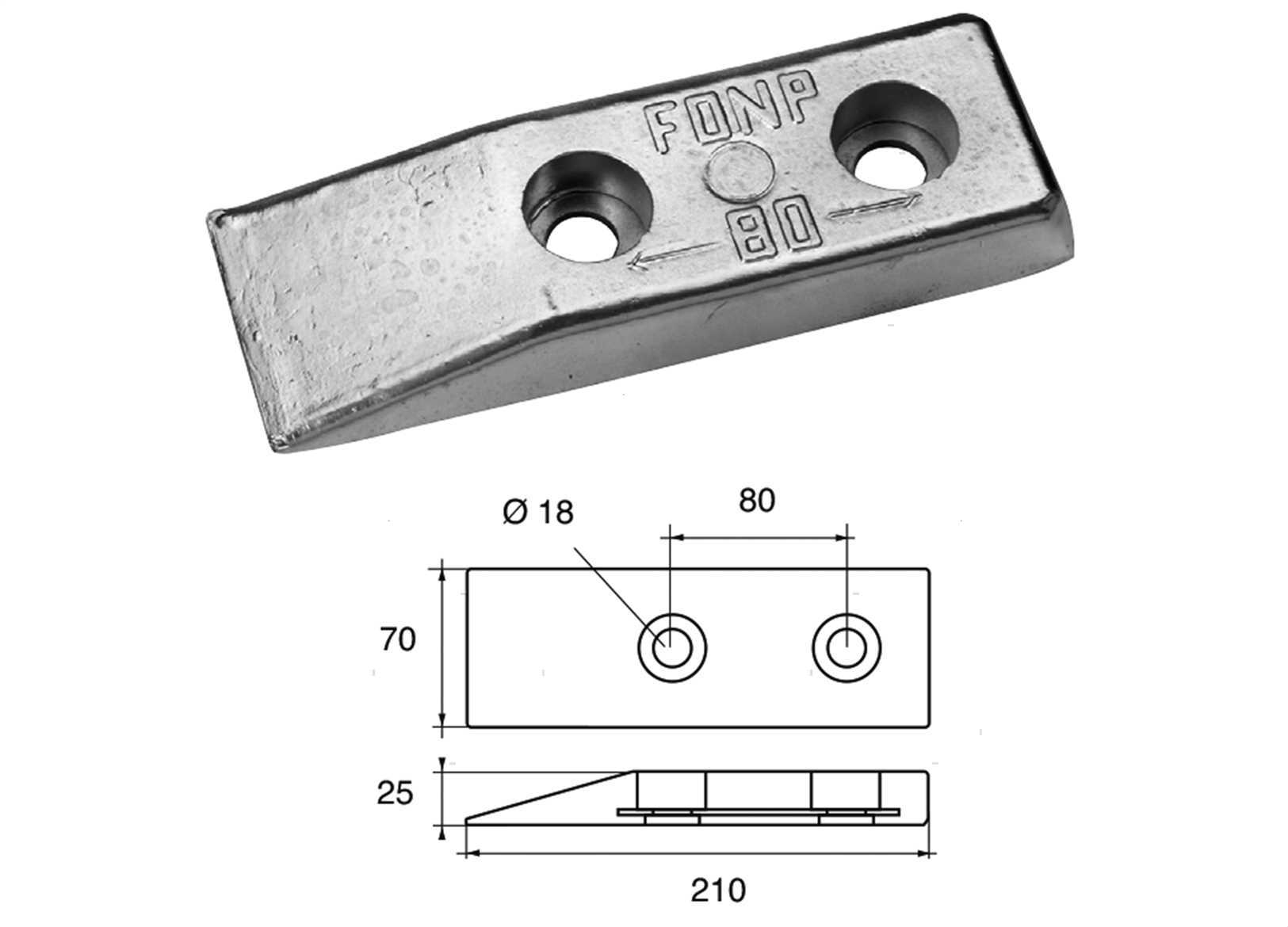 ANODO SPEED 2 L210MM ZN (2)