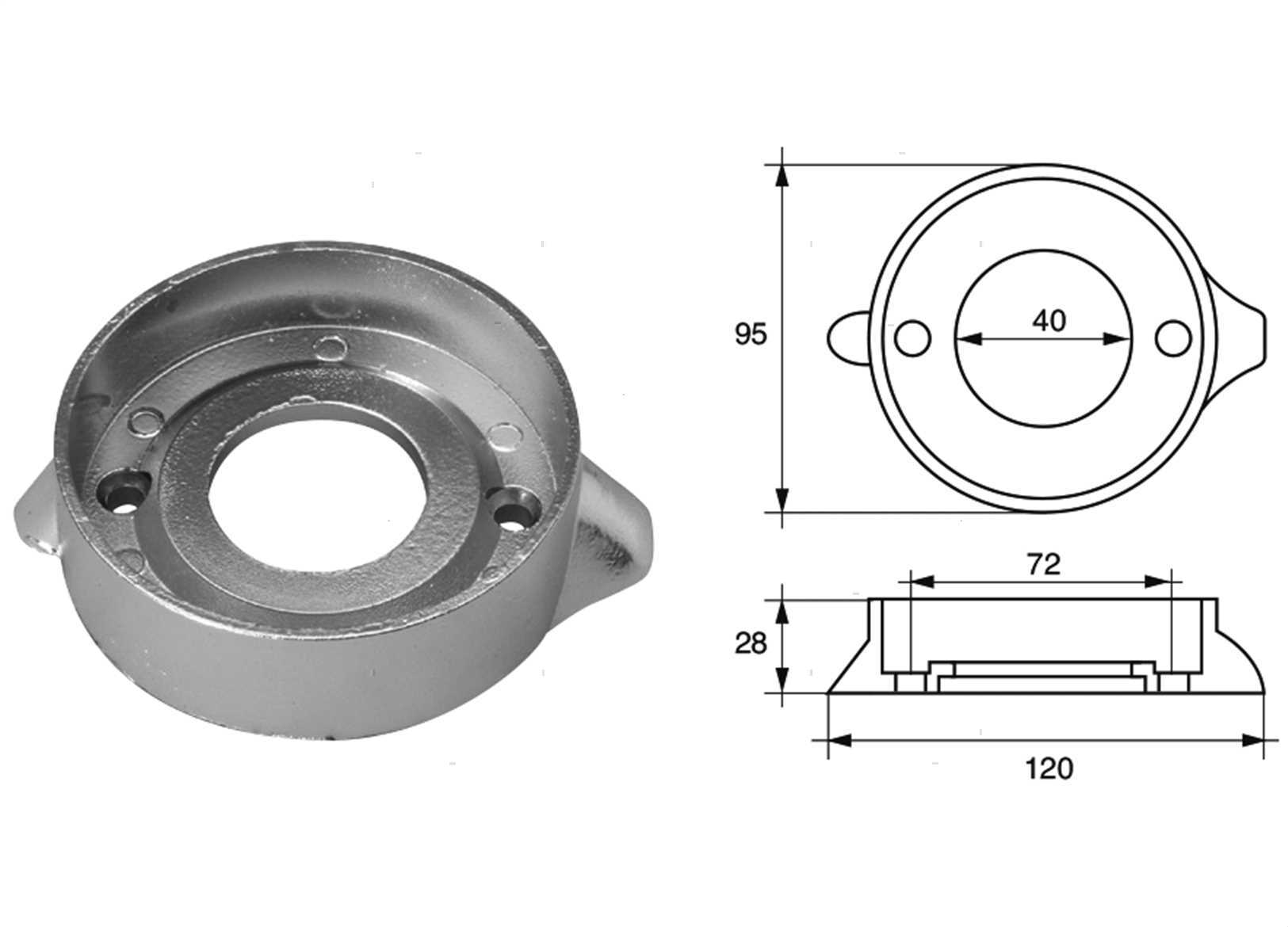 ANODO COLLARE VOLVO SAIL DRIVE 120 (2)