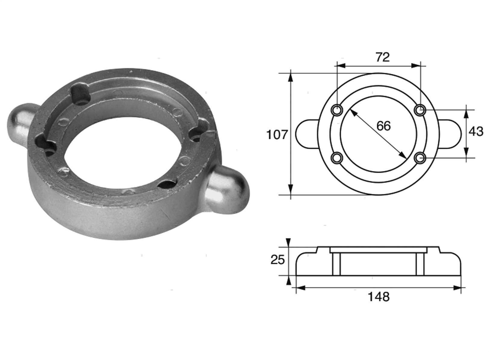 ANODO COLLARE YANMAR S DRIVE ZN (2)