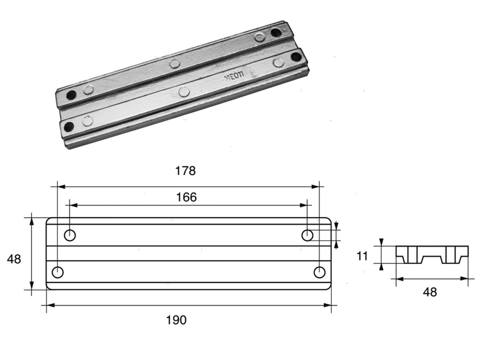 ANODO BARRA MERCURY TRIM V6 ZN (2)