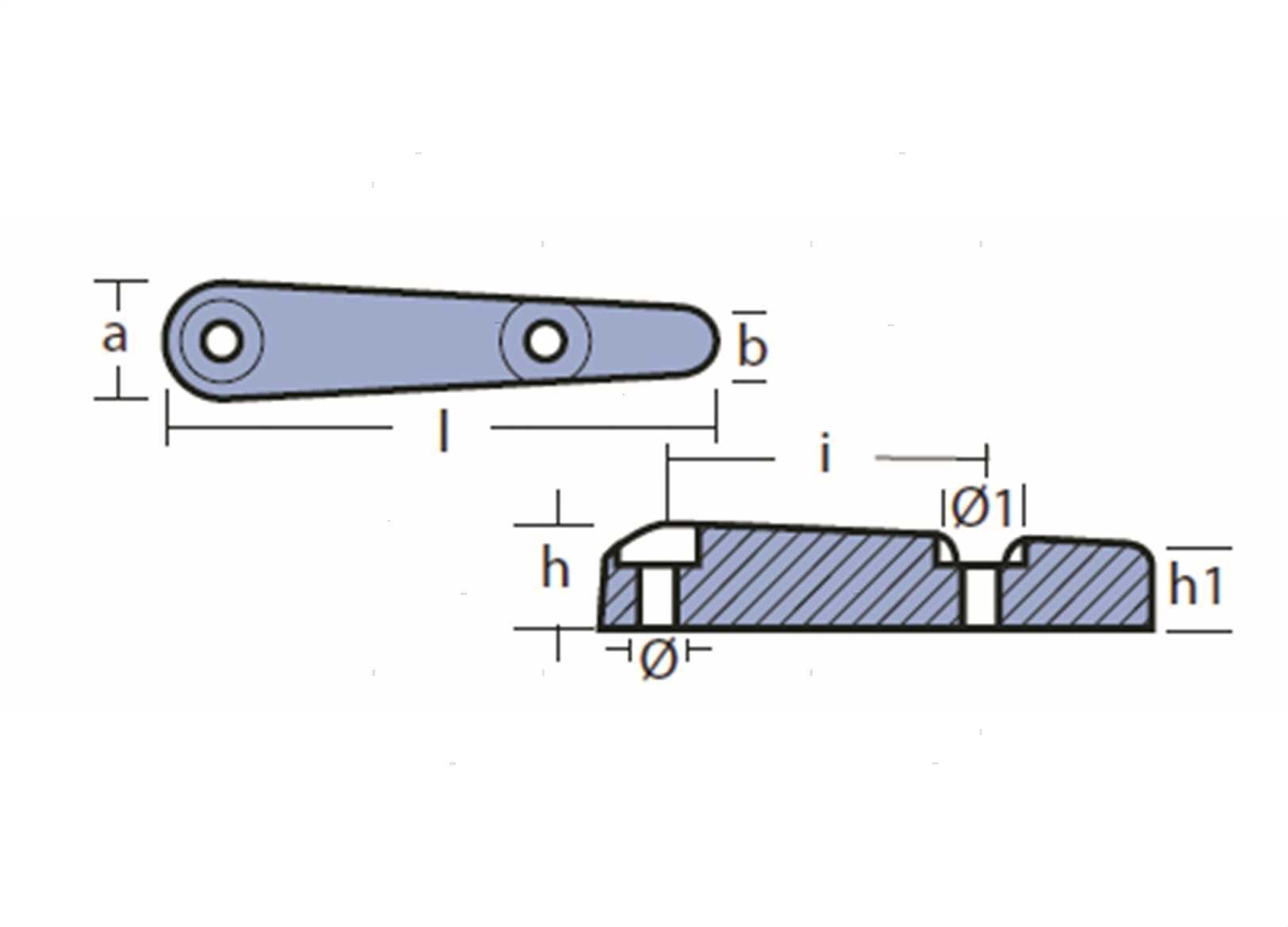 ANODO BARRA ARNESON L150MM ZN (2)