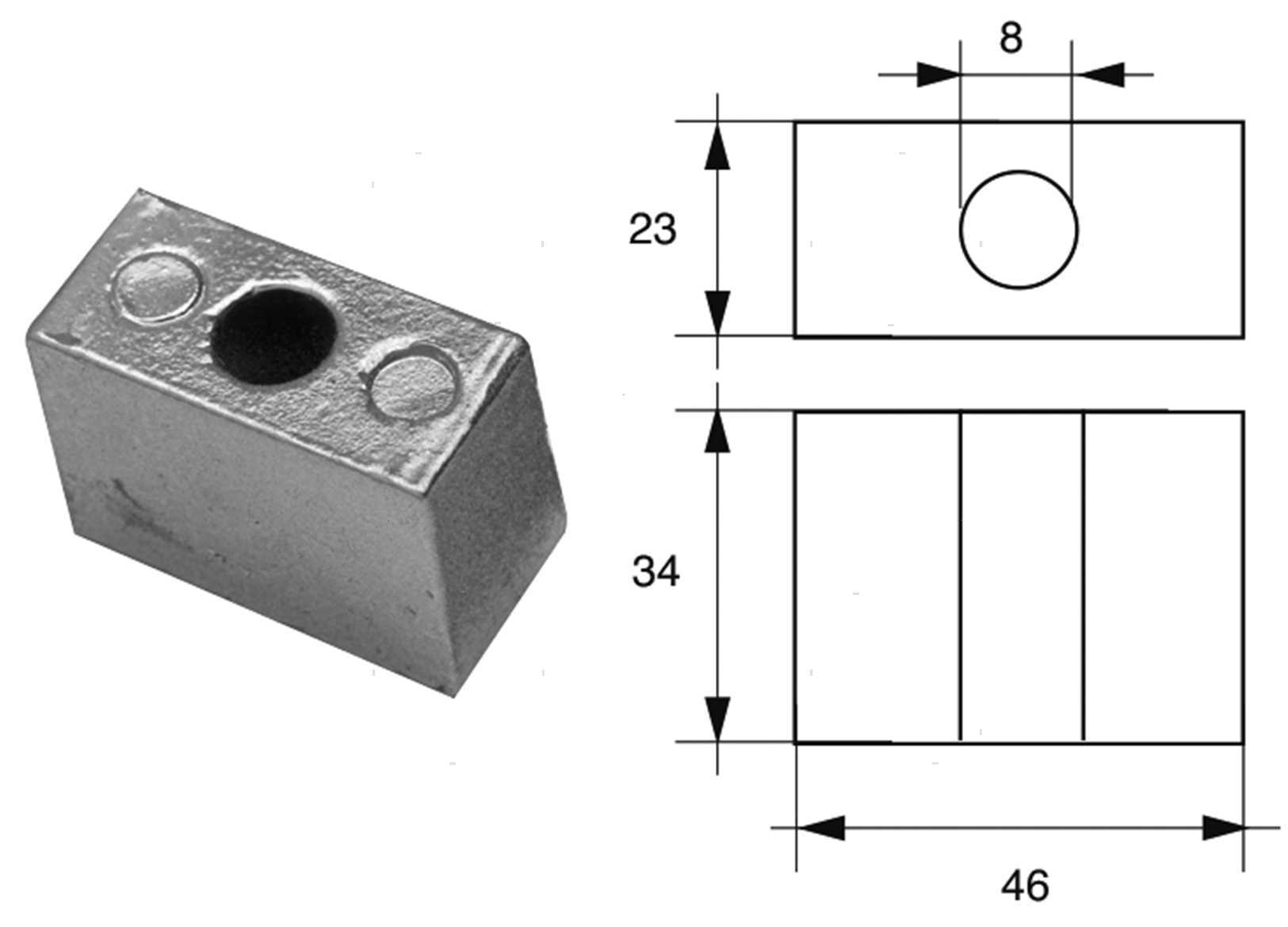 ANODO CUBO JOHN/EVIN V4/V6 ZN (2)