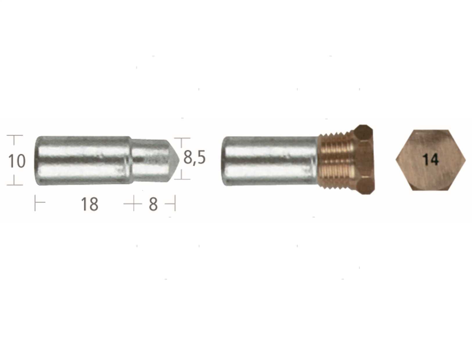 ANODO BARROTTO LOMBARDINI ZN