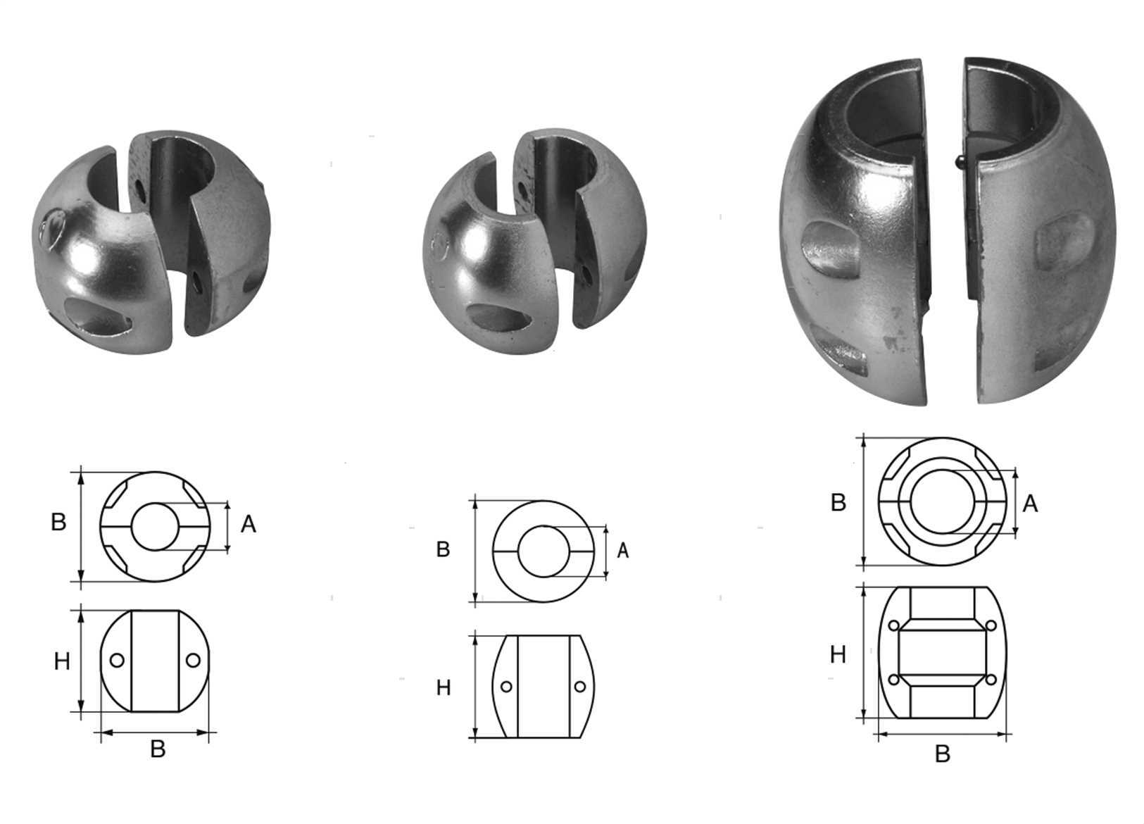 ANODO COLLARE STD D28MM ZN (2)