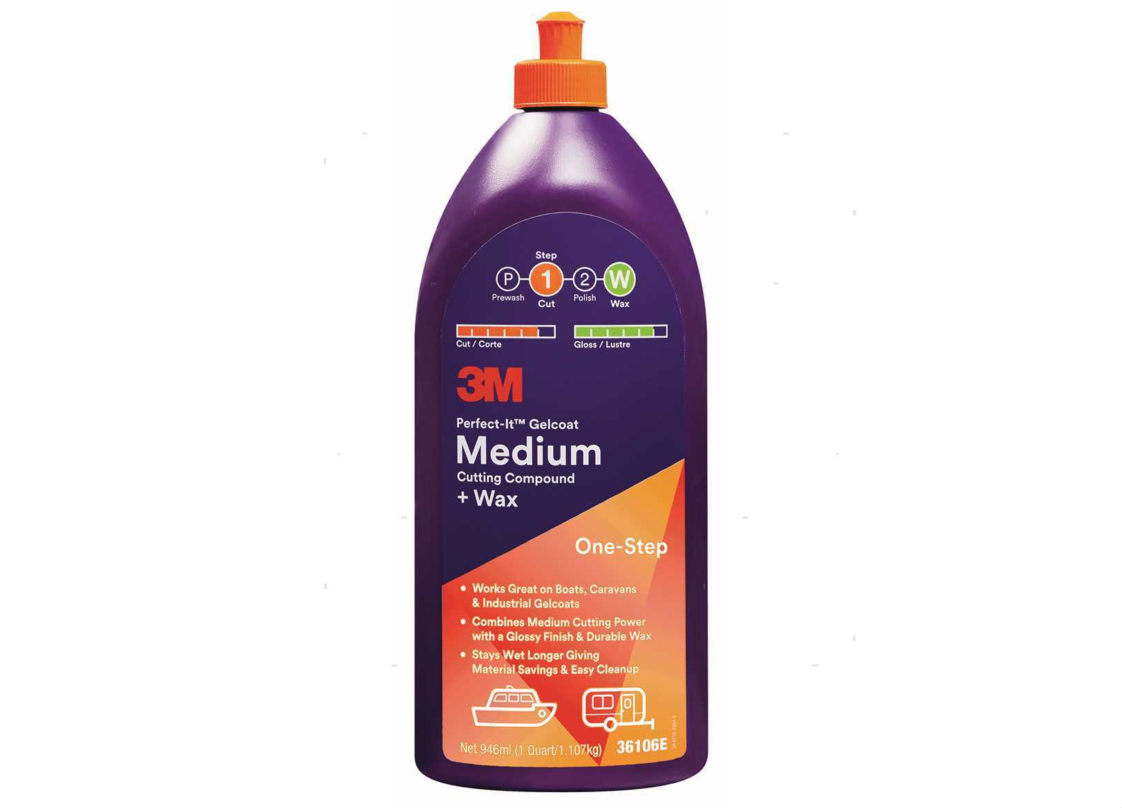 3M PERFECT-IT MEDIUM POLISH/WAX 946ML