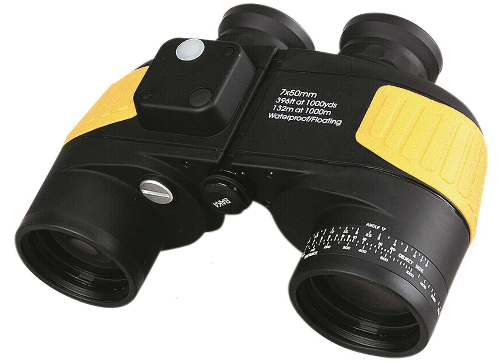 BINOCOLO ADMIRAL 7X50 NERO/GIALLO