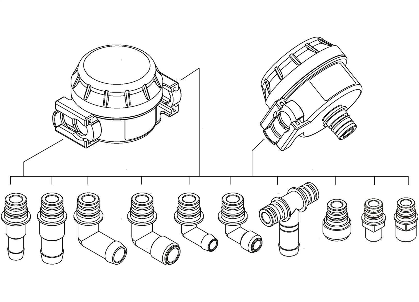 ATTACCHI KLICK 1/2"HOSE - 3/8"BSP