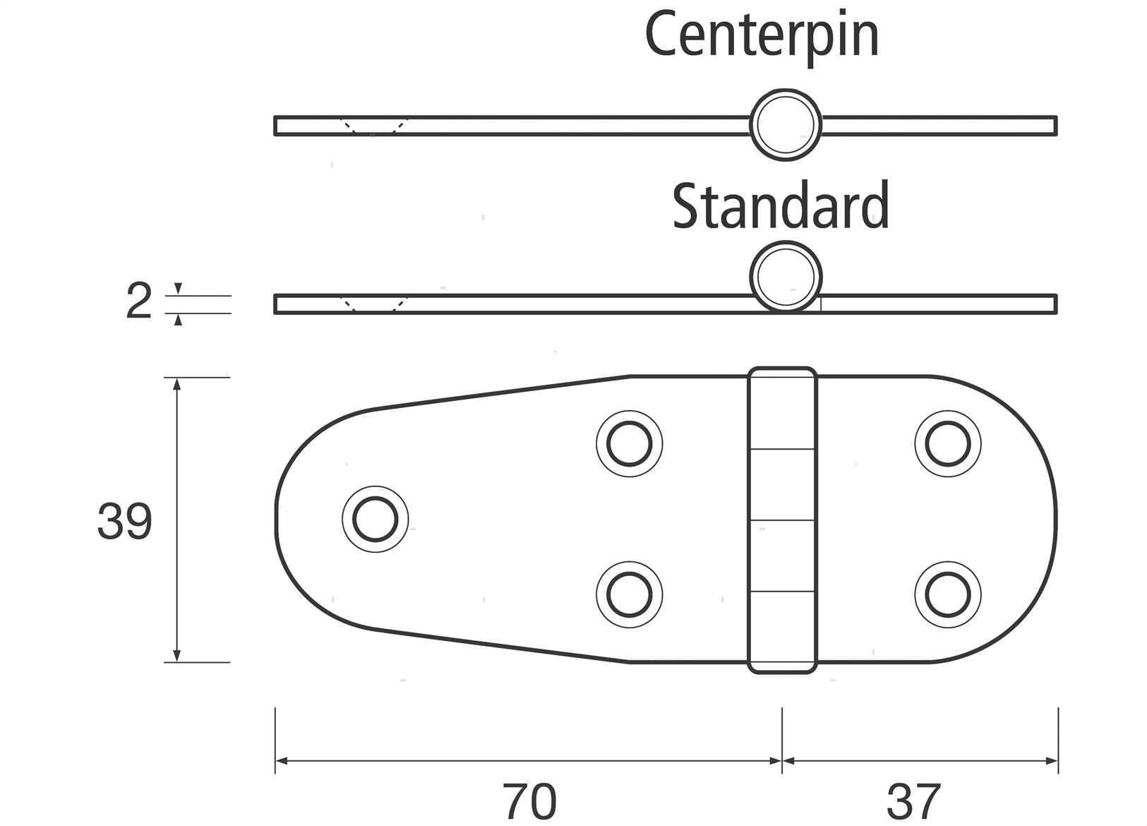 CERNIERA ECC R STD 39X37/70MM INOX (2)