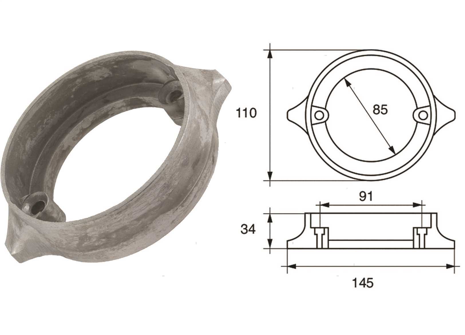 ANODO COLLARE VOLVO DUO PROP LOW ZN (2)