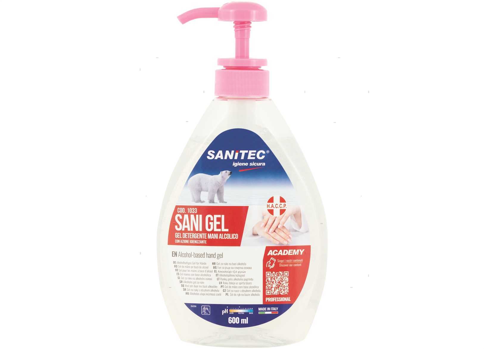 GEL IGIENIZZANTE MANI SANITEC 4.7KG (2)