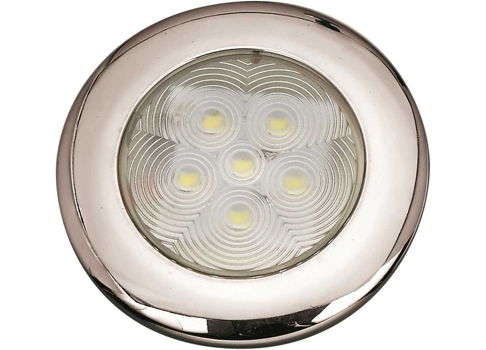 LUCE IMPERM LED ROUND TOP INOX