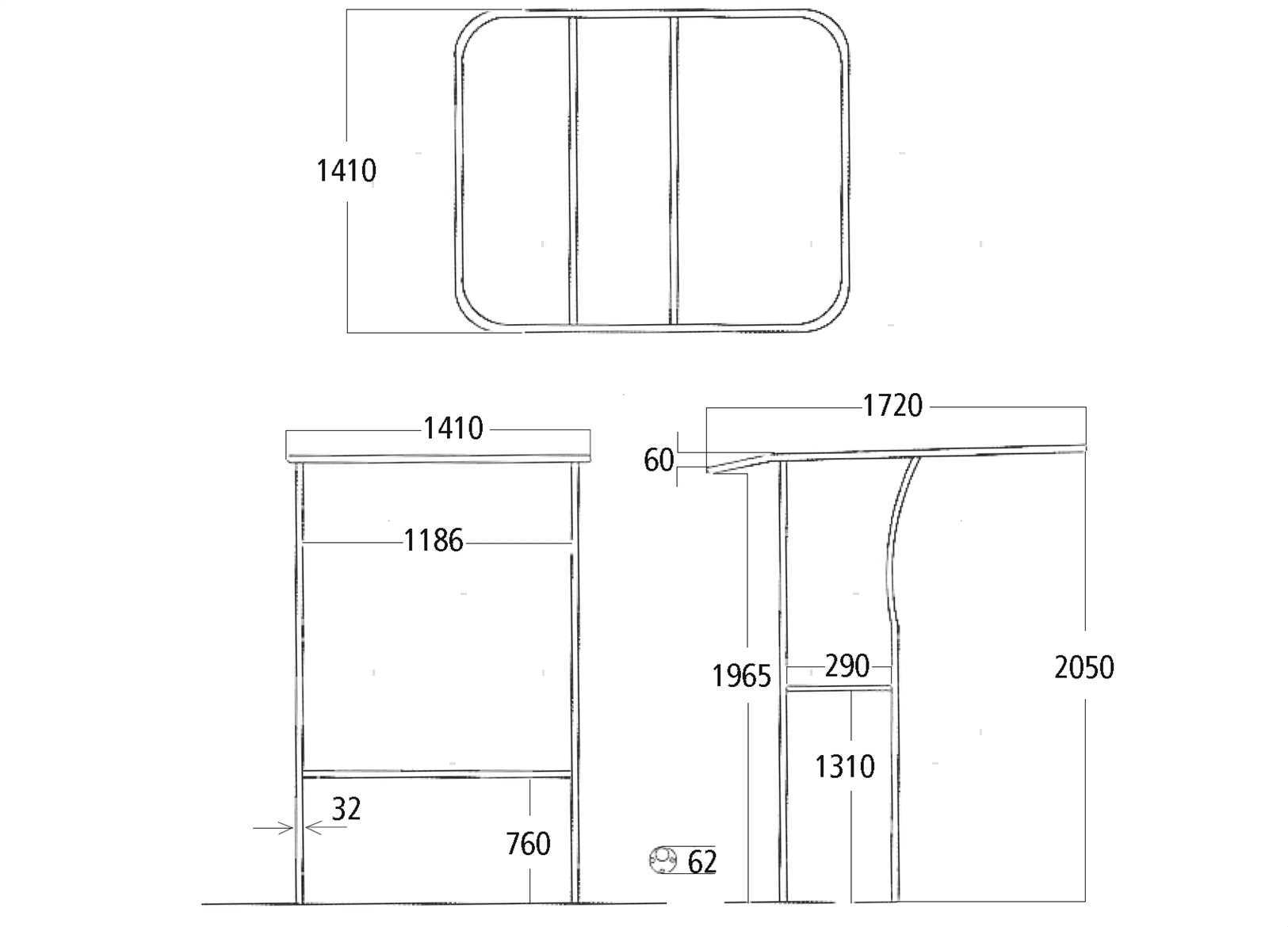 T-TOP 200CM ALU BIANCO (2)