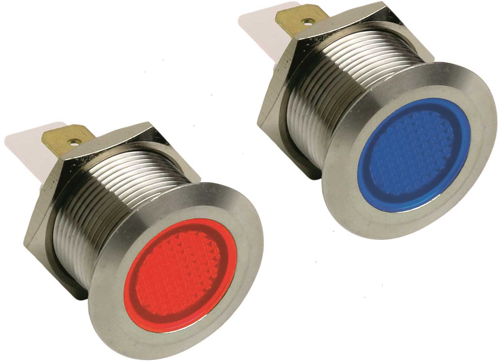 SPIA PILOT LIGHT 19MM BLU 24V