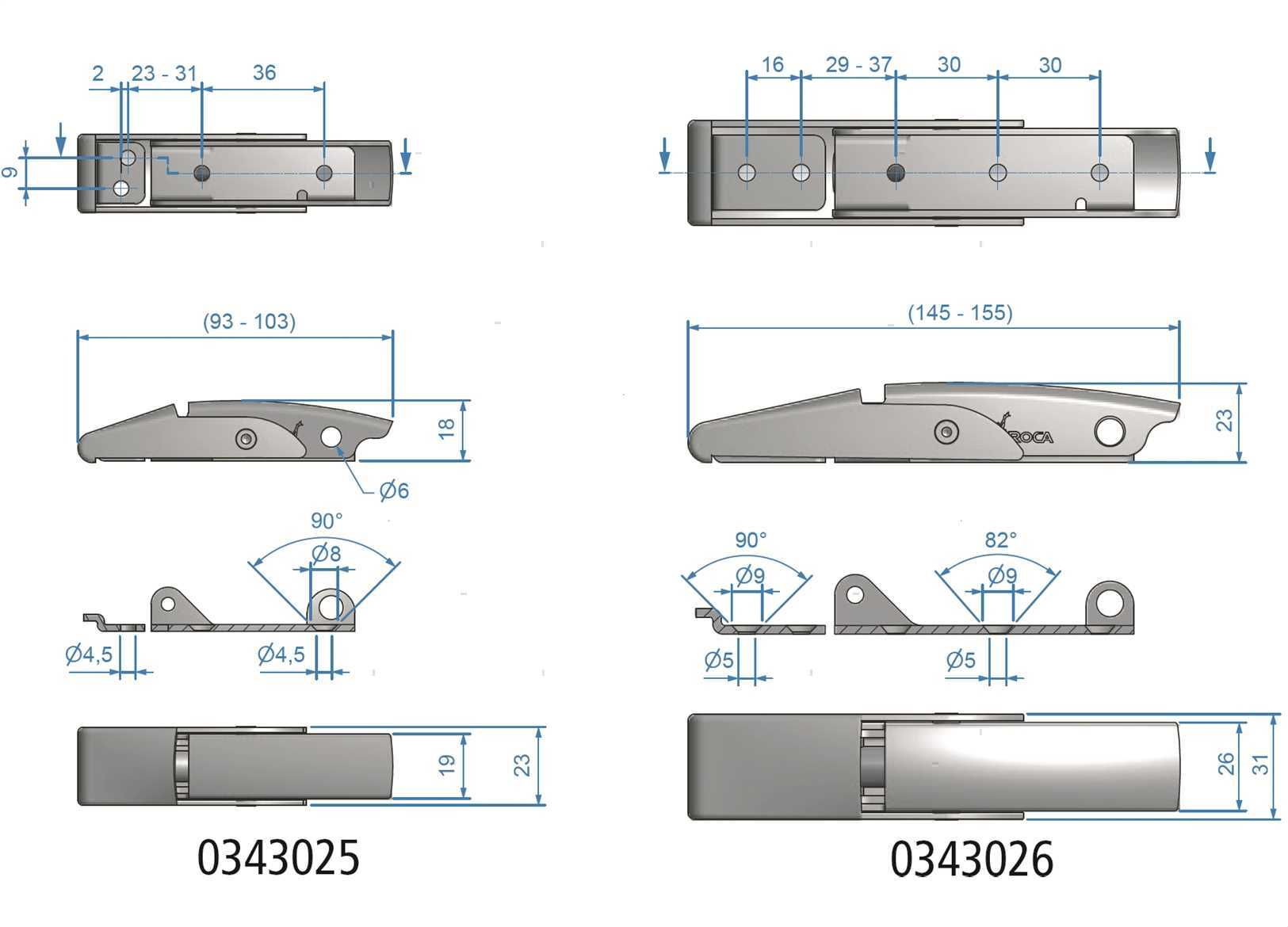 CHIUSURA LEVA ROCA 103X23MM INOX (3)