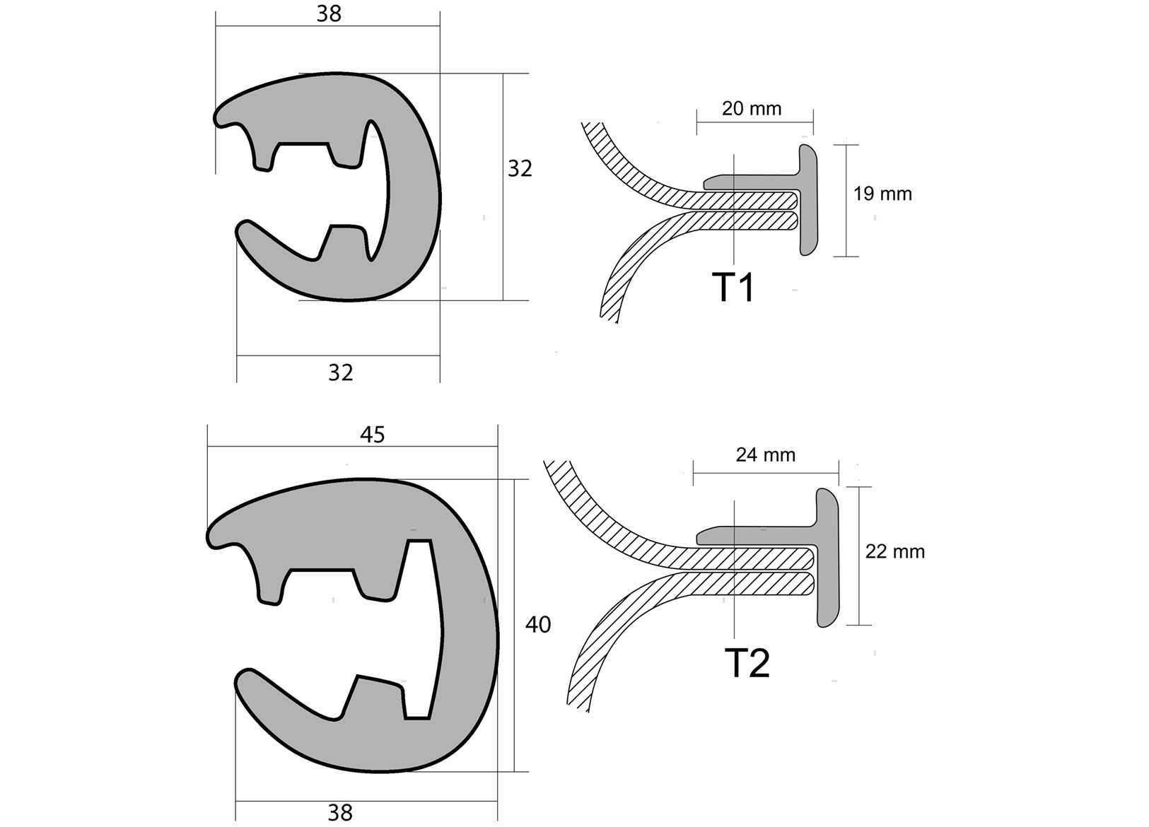 SUPPORTO PROFILO T2-2M (5)